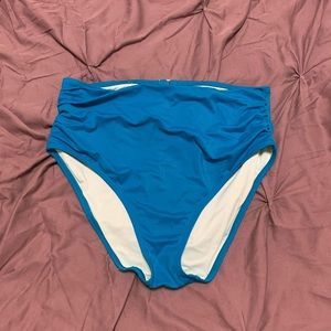 Victoria’s Secret high waist blue bikini bottom